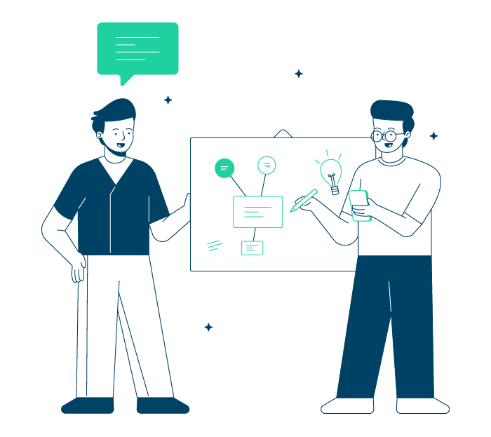 Team discussing about Site Reliability Engineering (SRE) Service